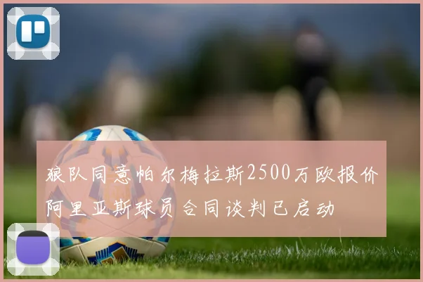 狼队同意帕尔梅拉斯2500万欧报价阿里亚斯球员合同谈判已启动